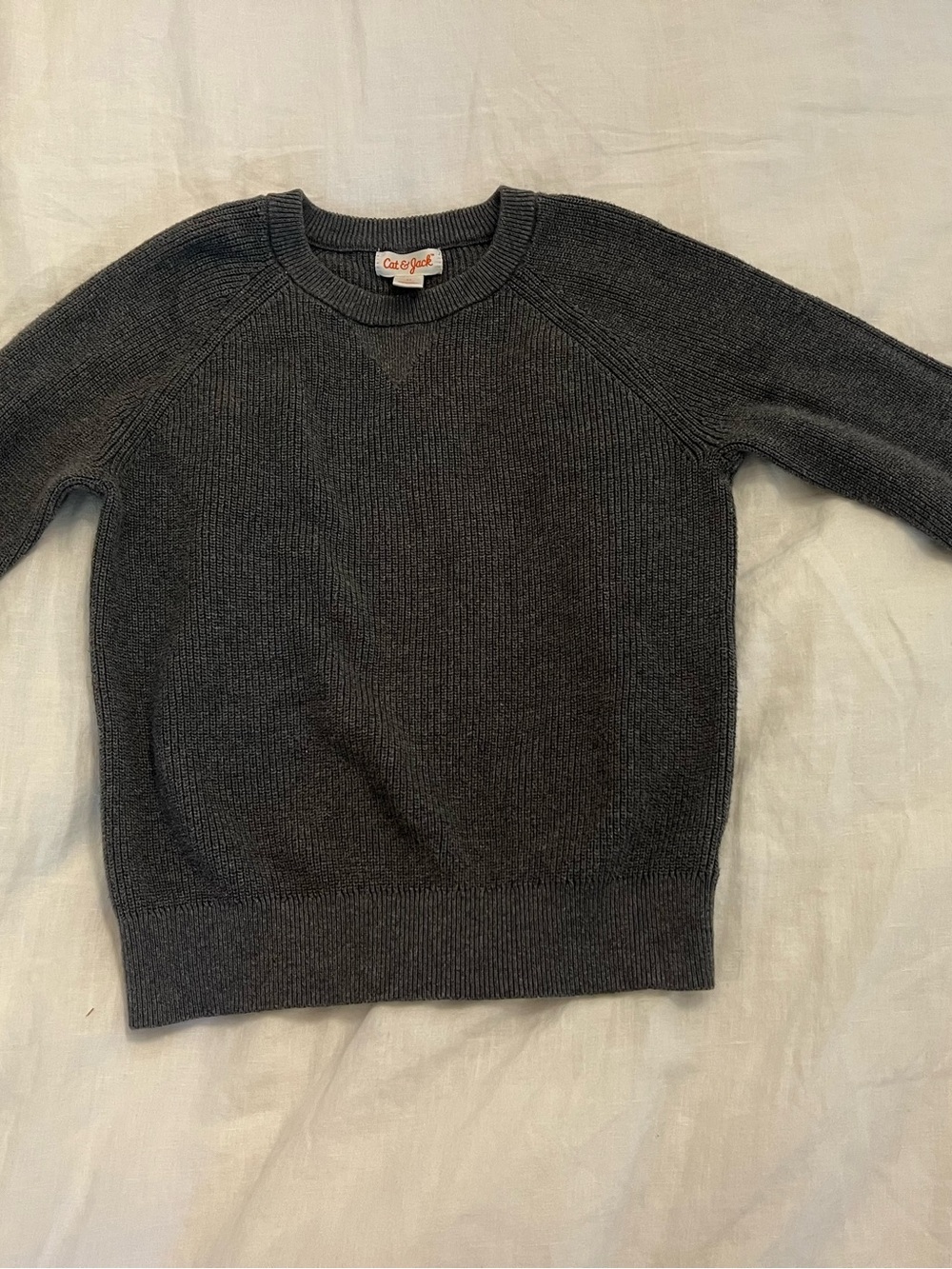 Cat & Jack Dark Charcoal Crewneck Sweater